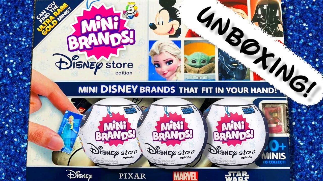 Unboxing Mini Brands DISNEY STORE Edition!! Zuru 5 Surprise Toy Blind Bag  Opening!! 