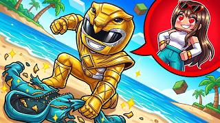 VIREI o POWER RANGER DOURADO por 24 HORAS no Minecraft