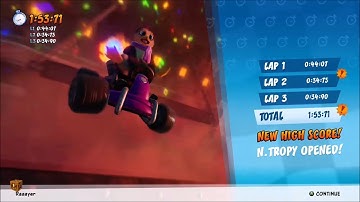 1:53.71 Time Trial - Cortex Castle - Crash Team Racing Nitro Fueled