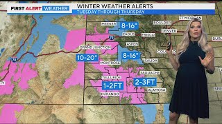 Heavy Snow Heading For The High Country