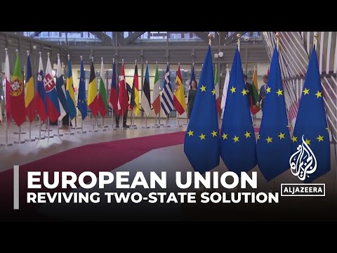 EU and Arab foreign ministers meet in Brussels to discuss the revival of the two-state solution