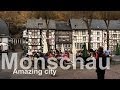 Monschau / Eifel - ein Besuch im Frühling in der von gemütlichen von Fachwerk gesäumten Stadt