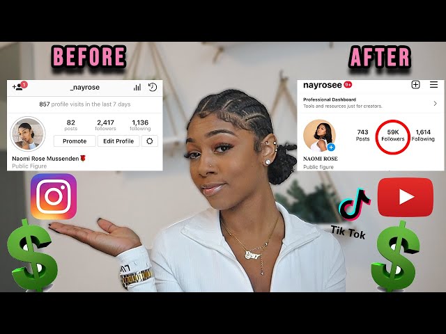 BECOME A FULL TIME INFLUENCER, GROW YOUR INSTAGRAM & GET PAID FAST