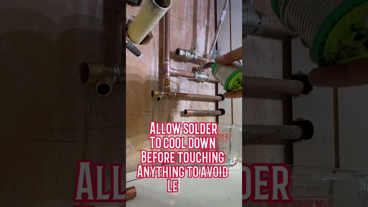 How to Solder copper pipe fittings without torching the walls. London Plumber