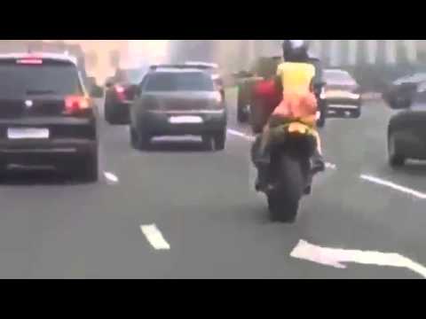 FUNNY FAIL! Sexy GIRL RIDING MOTORCYCLE with VERY short skirt! LAUGH!!!