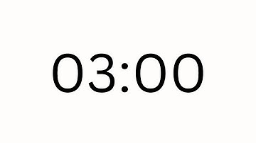 3 Minute Countdown timer (Minimal)