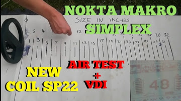 Nokta makro simplex sp22 new coil Air test