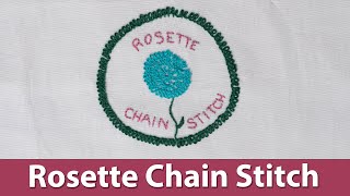 How to Sew a Rosette Chain Stitch - Embroidery