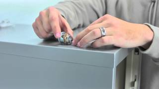 Assemble a HON F24 / FC10 File Cabinet Lock for a HON filing cabinet