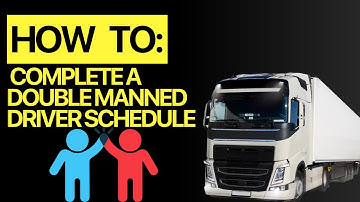 How to complete a double manned driver schedule case study - Transport Manager CPC Masterclass