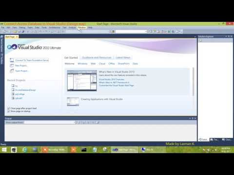 Connect Access database in Visual Studio (in Design way)