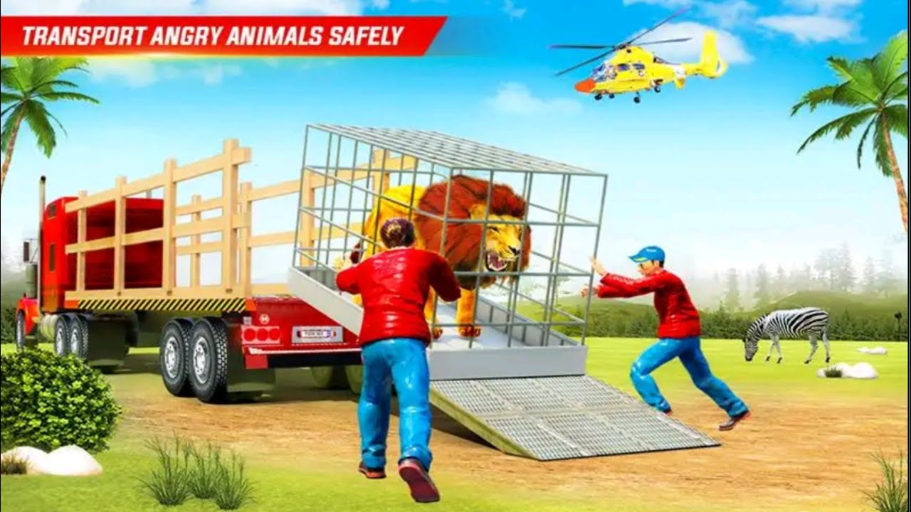 Farm Animal Transport Truck Driving Simulator Game play