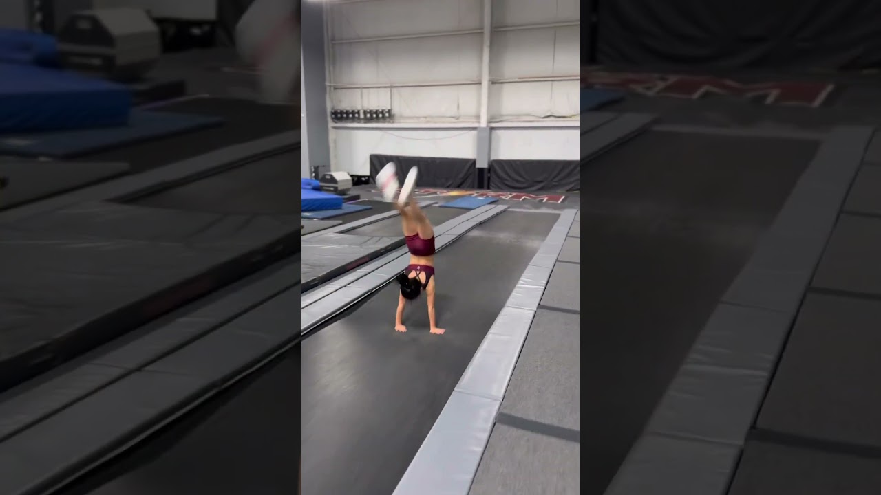 Тренировка сальто назад 