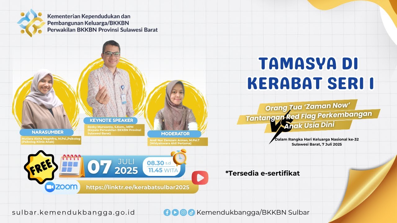 TAMASYA di KERABAT Seri 1 Tingkat Provinsi Sulawesi Barat