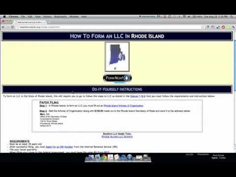 Comment former une LLC dans le Rhode Island