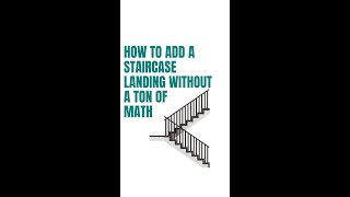 How to Calculate Stairs with Landing @CalculatedIndustries
