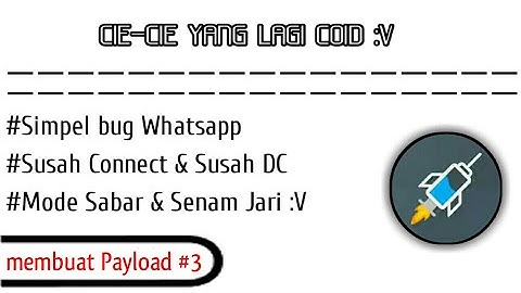 AXIS BANGKIT | Cara membuat Payload Axis Hitz Bug Whatsapp.