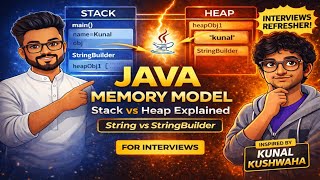 Java Memory and StringBuilder for Interviews using @KunalKushwaha video