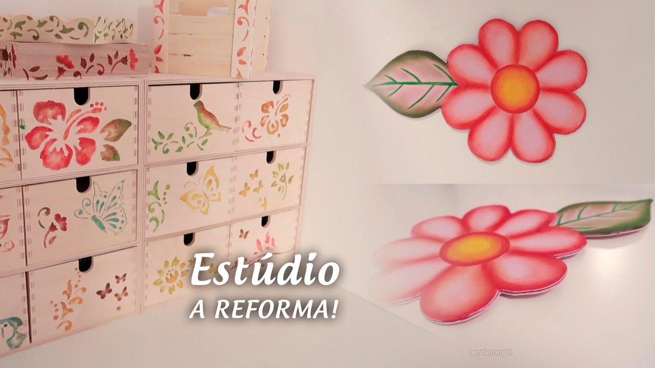 Reforma do Estúdio | Parte 6 - Apóio para mouse e pinturas em madeira