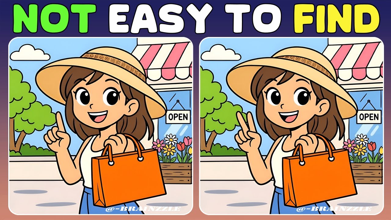 [Тренировка мозга: найди отличия] Тренируйте свой мозг, но это сложнее, чем кажется.