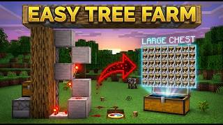 Infinite Tree Farm in Minecraft 1.21 & 26.2 ! (Duplication Glitch!) | Minecraft Tutorial