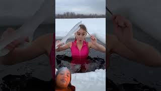#mermaid #fishing #swim #swimming #lake #icequeen #ice #winter #funny #galkina_anechka #shorts