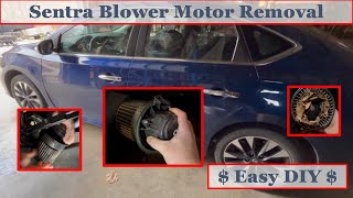 Nissan Sentra 2014-2020 Blower Motor - Removal to fix loud noise (and how to replace). Easy DIY job