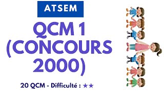 QCM 1 (CONCOURS 2000) - 20 QCM - Difficulté : ★★