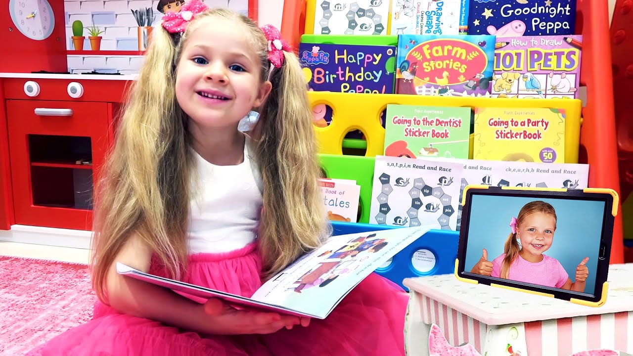 Diana and her fun Day with Kin Tin - YouTube