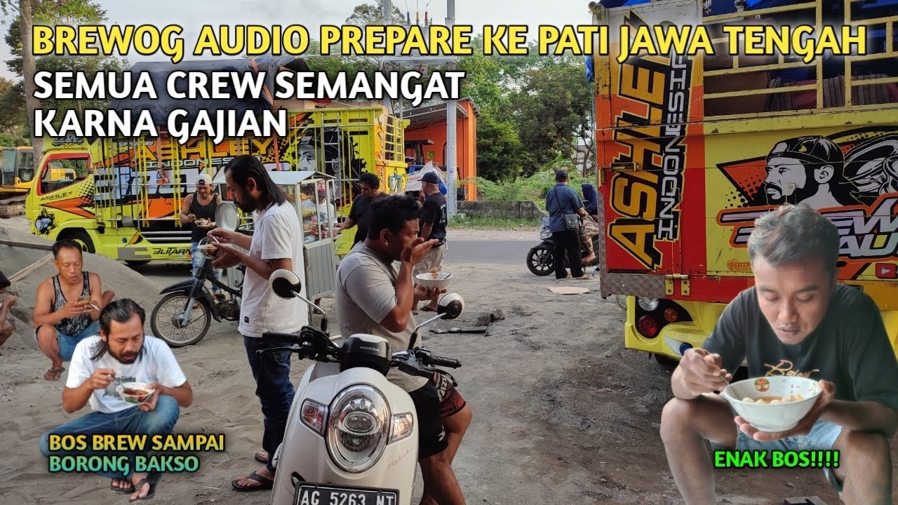CREW BREWOG PREPARE BERANGKAT KE PATI JAWA TENGAH. BEGINILAH KESEDERHANAAN MAKAN BRENG CREW