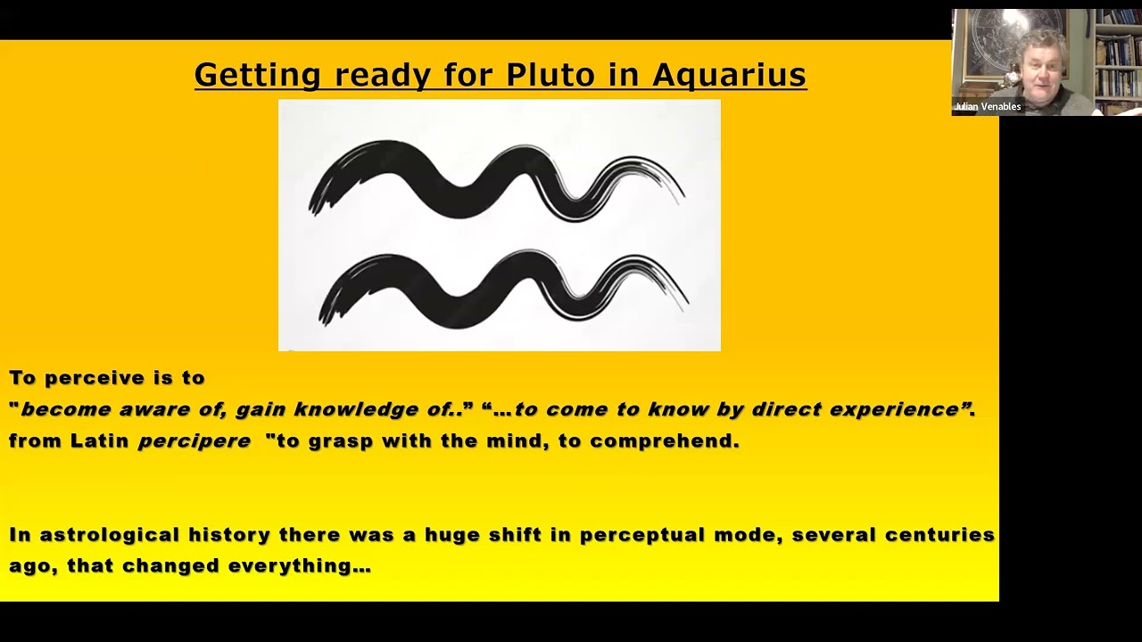 Julian Venables astrologer presents 'The Divine Order' to the Glasgow Astrology Group 19/12/2023