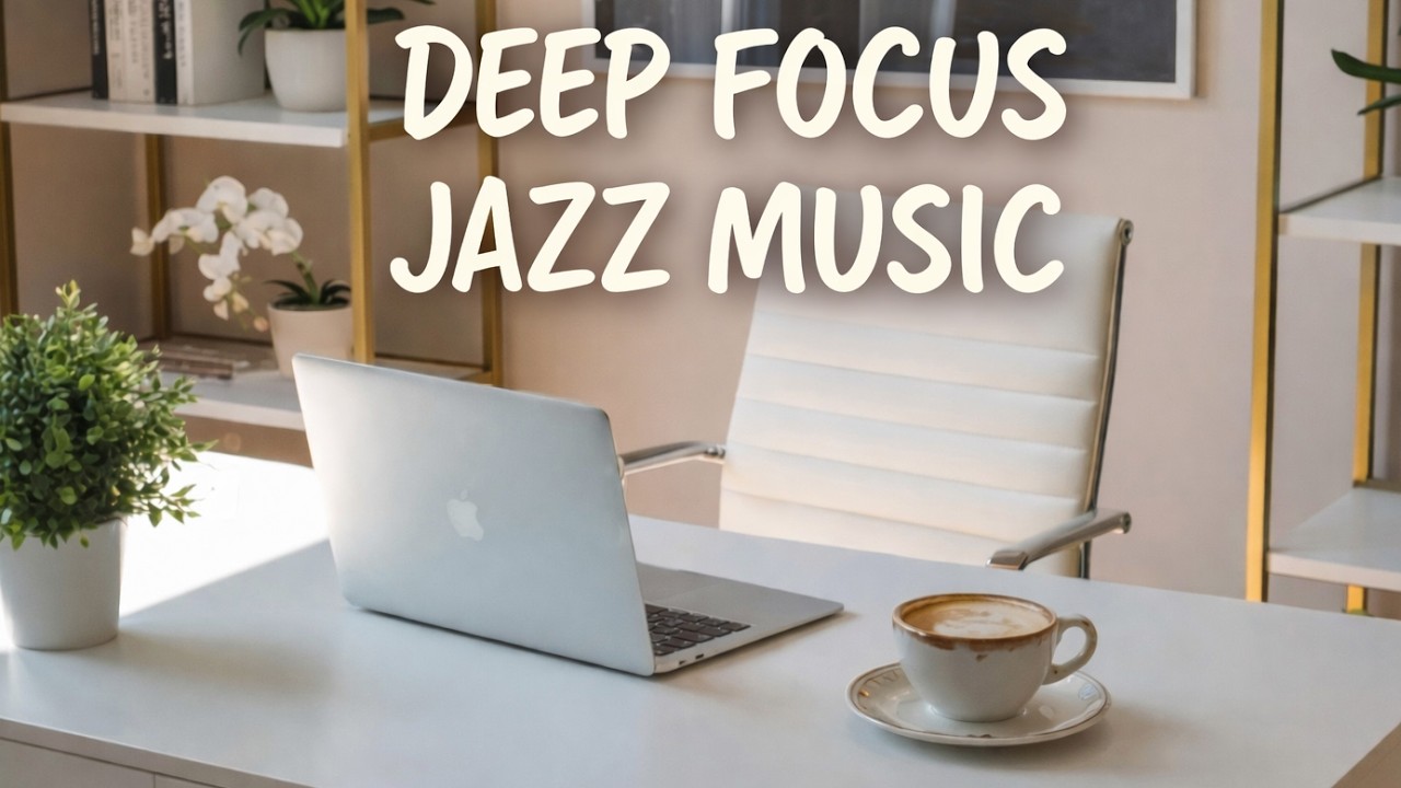 Deep Focus Jazz Smooth Piano Music for Mental Clarity, Studying and Productivity (24/7 Flow)