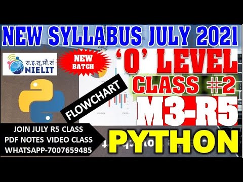 O LEVEL JULY M3 R5 FLOWCHART Exam new syllabus 100% PYTHON ESPECIAL ...
