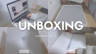 Unboxing MacBook Air M1 in 2024 with me 💻