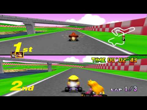 MARIO KART 64 - Gameplay em Multiplayer 2 Jogadores! [Star Cup] 