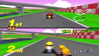 Mario Kart 64 - Star Cup 2 Players: Donkey Kong & Wario