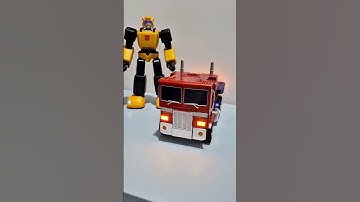 Thumbnail of The Perfect Loop! Transformers Robosen Optimus Prime and Bumblebee #transformers #robosen #bumblebee