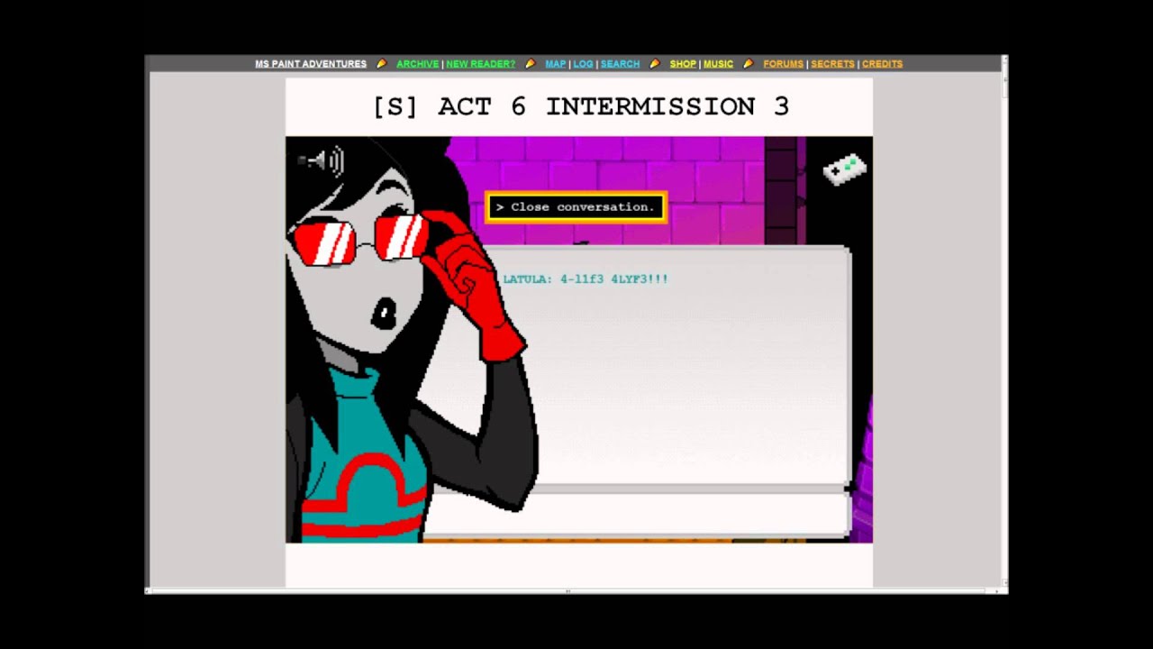 Homestuck Act 6 Intermission 3 Part 3 YouTube