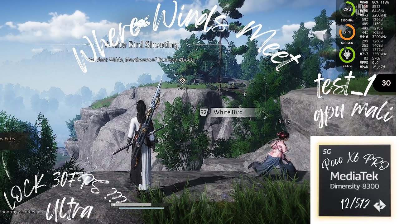 Where Winds Meet android Poco X6 Pro gpu Mali MTK Dimensity 8300 ultra Playable ! Long Play !