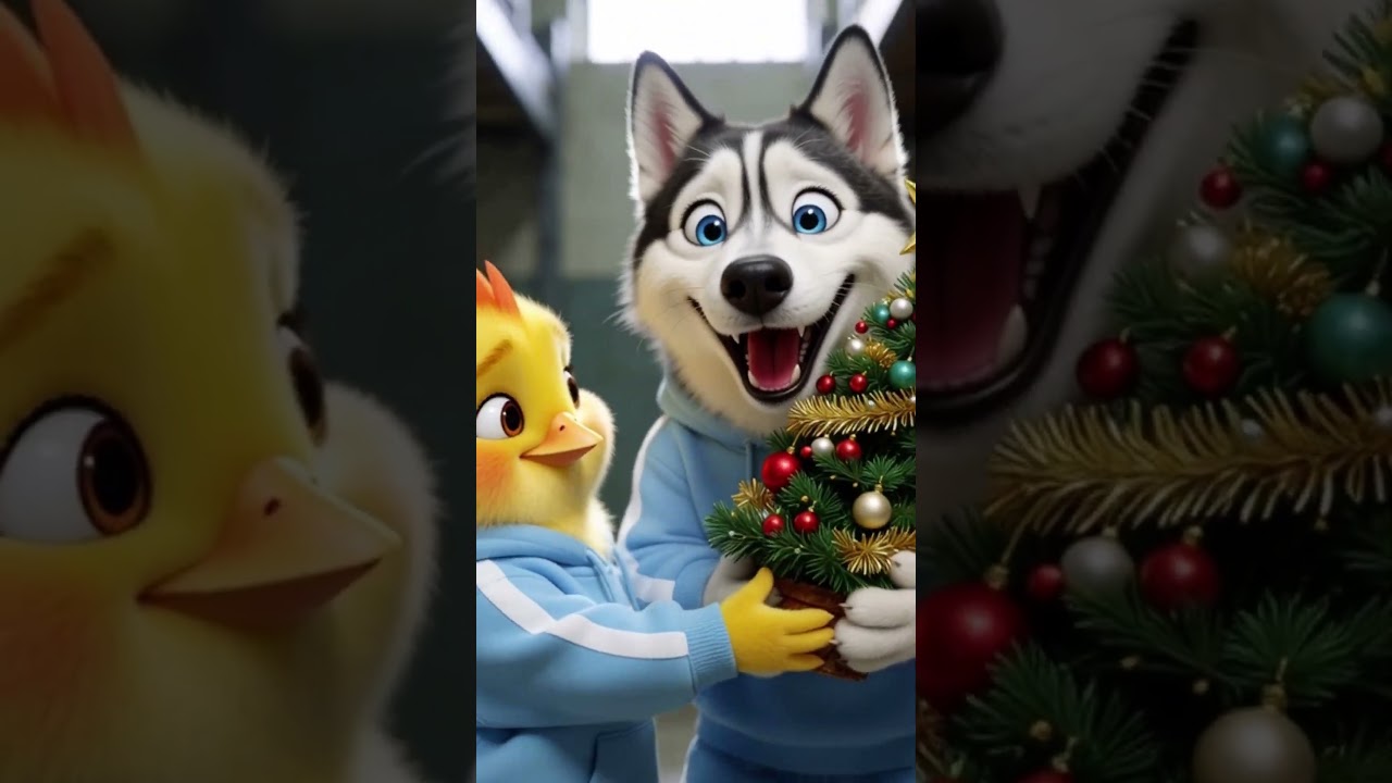 The Husky and the Little  Chicken How did they keep their friendship going? 