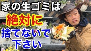 【目からウロコ】家の生ゴミで極上の堆肥を楽して作る方法教えます　　【カーメン君】【園芸】【ガーデニング】【初心者】