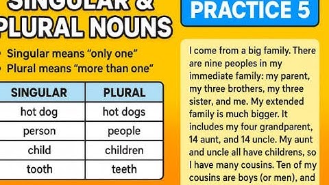 Master Singular & Plural Nouns in English 🔥 | Easy Grammar Lesson + Practice Exercise