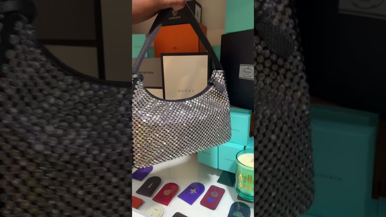 Prada re edition crystal bag