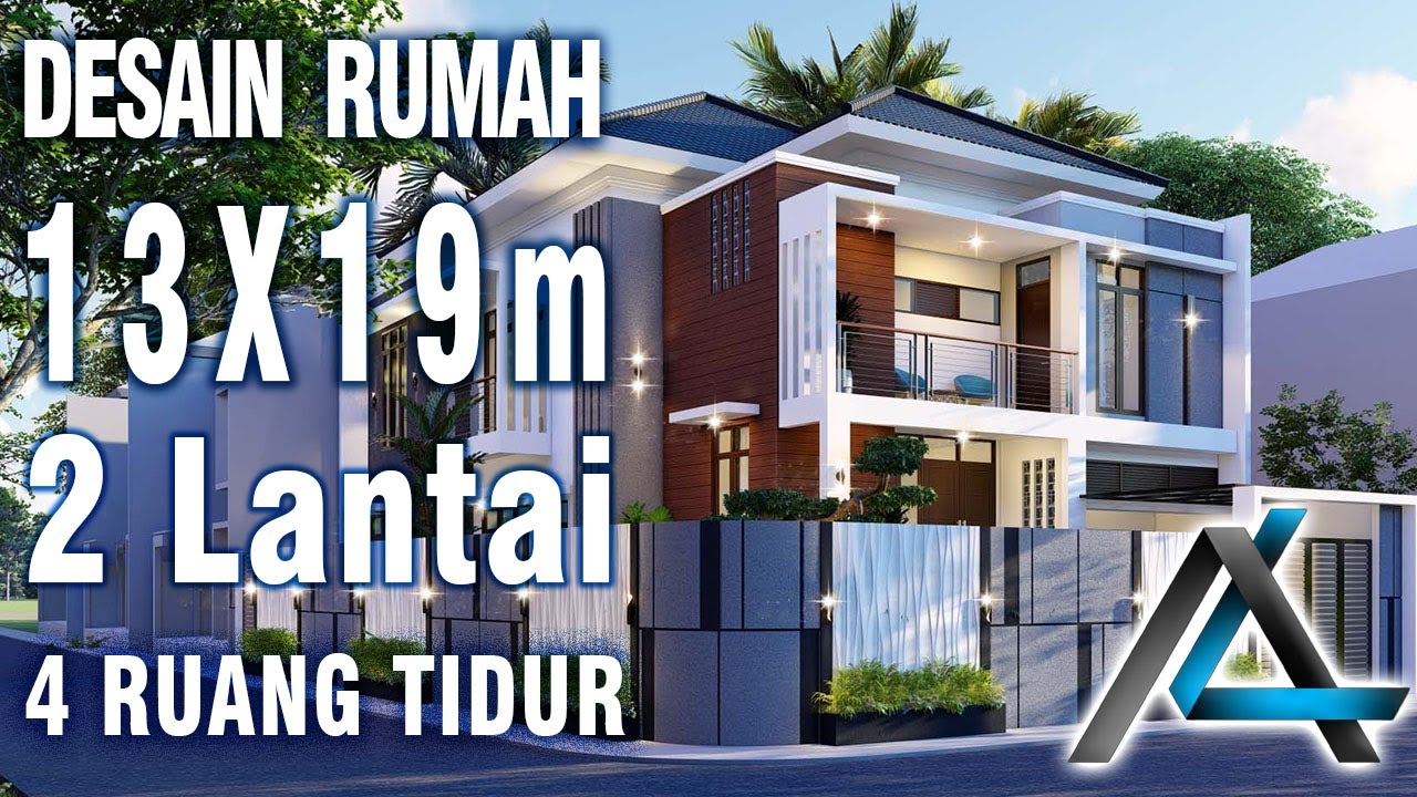 Desain Rumah 13 X 19 Meter I Brebes Desain Rumah Tropis Modern Youtube<script async src=