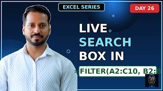 Excel Dynamic Search Engine: Filter Data Live as You Type!