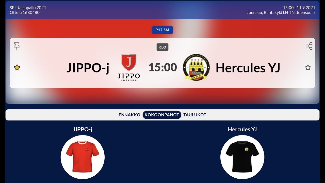 Jippo B Hercules Yj B 11 9 U17 Sm Youtube Jippo B Hercules Yj B 11 9 U17 Sm Youtube