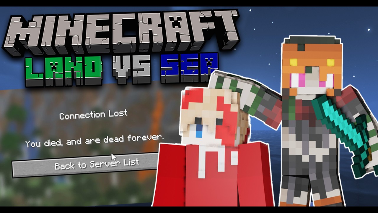 I Got Killed In Minecraft!! | CaptainLights Land Vs Sea | Ep.11