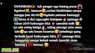 Semoga  bisa ya  di tahun baru ini....  Romantis  story wa