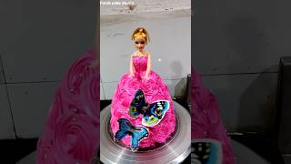 Beautiful Pink Barbie Doll Cake Design 👸 | Butterfly Barbie Cake | Princess Birthday Cake
