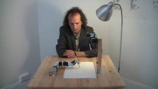 Paul the robot drawing Patrick